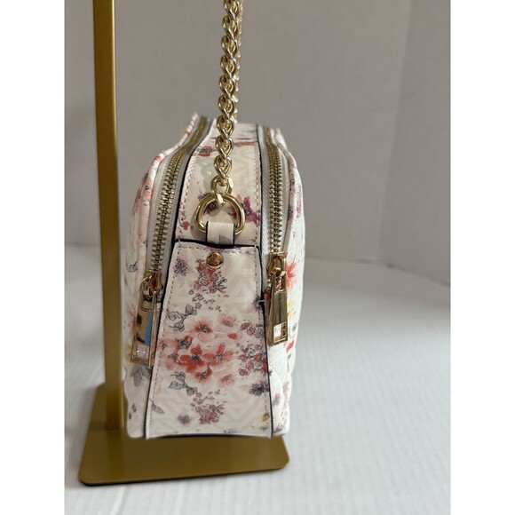 Aldo Crossbody Floral Vibrant Pattern Quilted Bag, Gold-Tone Hardware New W/Tag - Picture 6 of 16